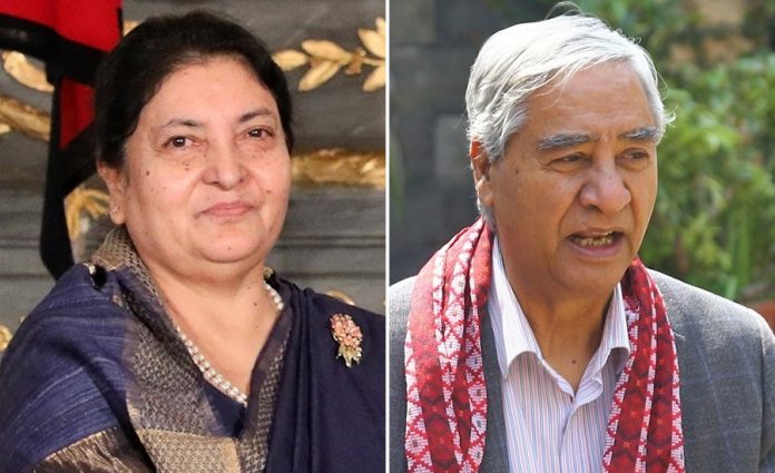 Bidhya-bhandari-and-sher-bahadur-Dauba