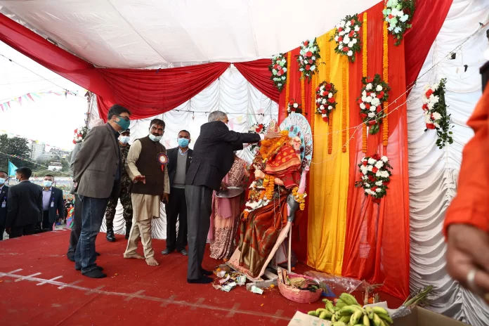 213_PM-Sher-Bahadur-Deuba-in-Thapathali-Chharth-Puja-scaled